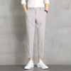New summer collection: Men's wholesale of thin business formal suit pants, straight-leg casual suit pants with a 90% drape details Picture